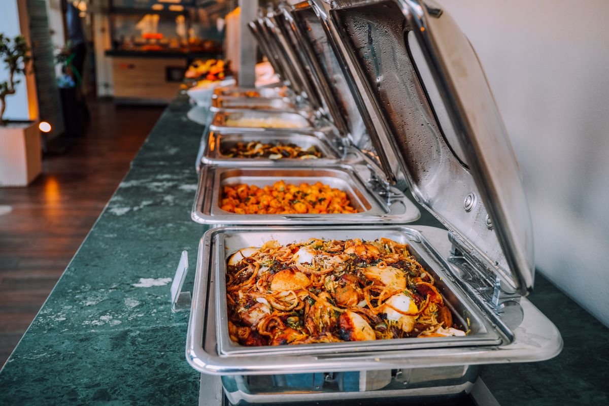 Representative photo: Banquet-style buffet service