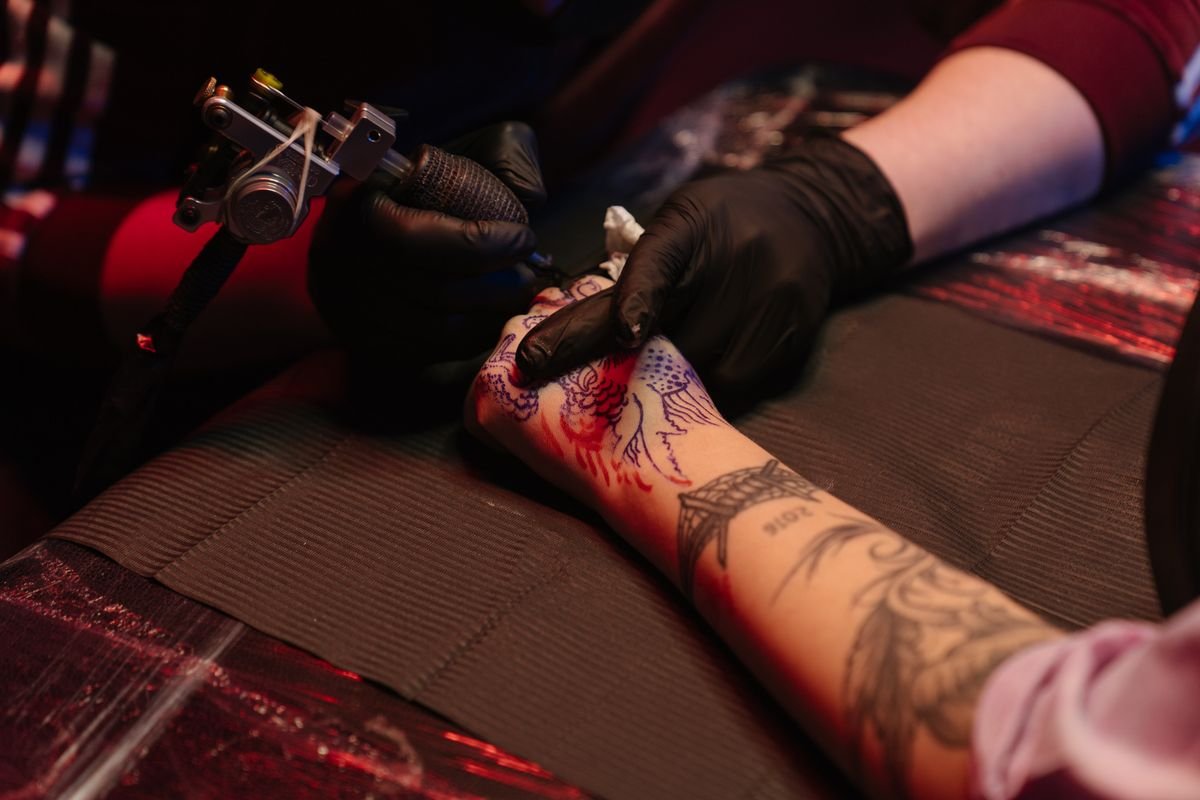 Representative photo &mdash; Forearm piece in progress