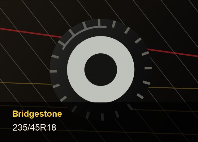 Bridgestone Turanza 235 45R18 tire