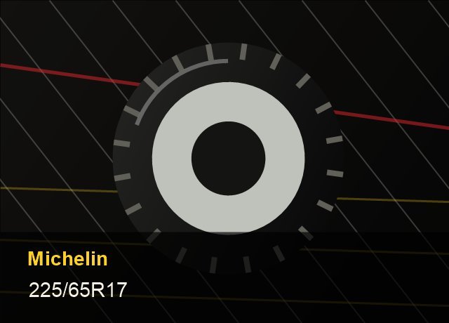 Michelin Defender 225 65R17 tire