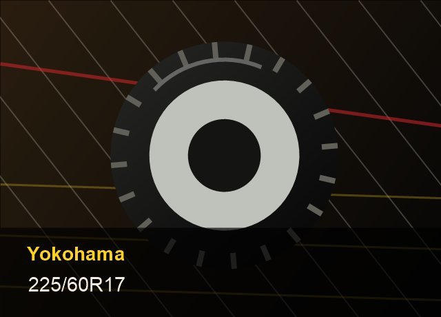 Yokohama Avid 225 60R17 tire