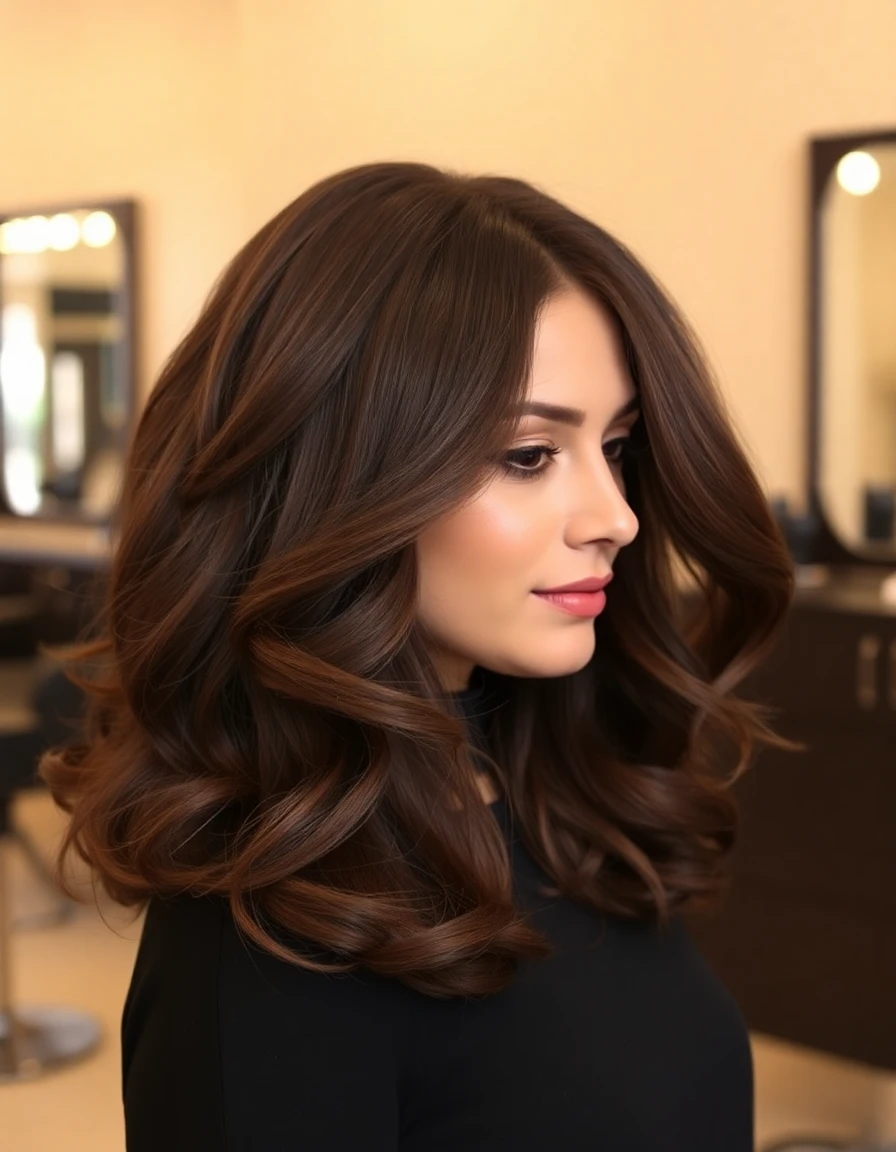 Representative photo of a woman with a voluminous smooth blowout